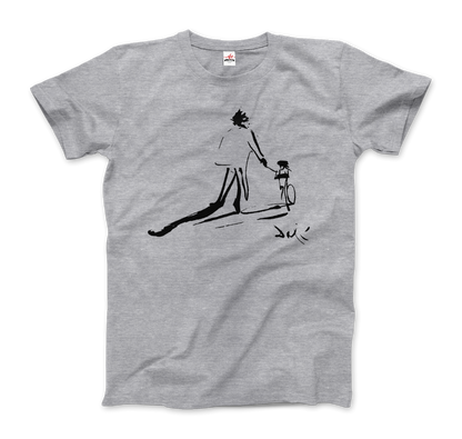 Salvador Dali Sketch, Childhood With Father Riding a Bike 1971 T-Shirt