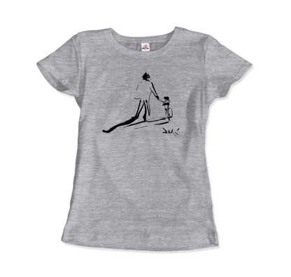 Salvador Dali Sketch, Childhood With Father Riding a Bike 1971 T-Shirt