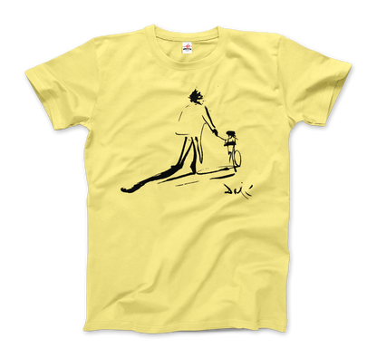 Salvador Dali Sketch, Childhood With Father Riding a Bike 1971 T-Shirt