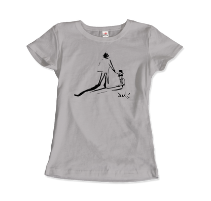 Salvador Dali Sketch, Childhood With Father Riding a Bike 1971 T-Shirt