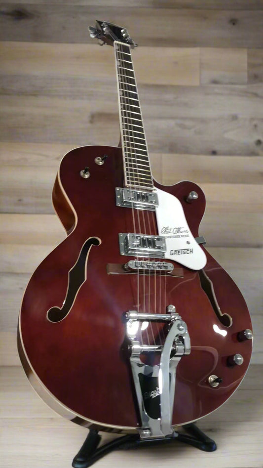 f  Hole Semi Hollow Electric Guitar Chrome Hardware