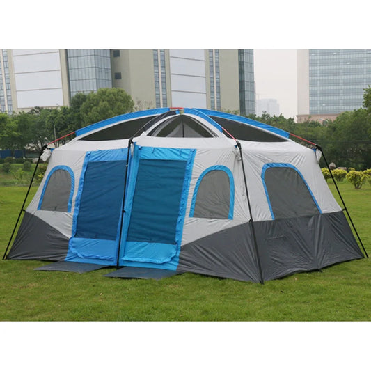 Outdoor 2 Bedrooms Family Camping Tent (6 -12 People)