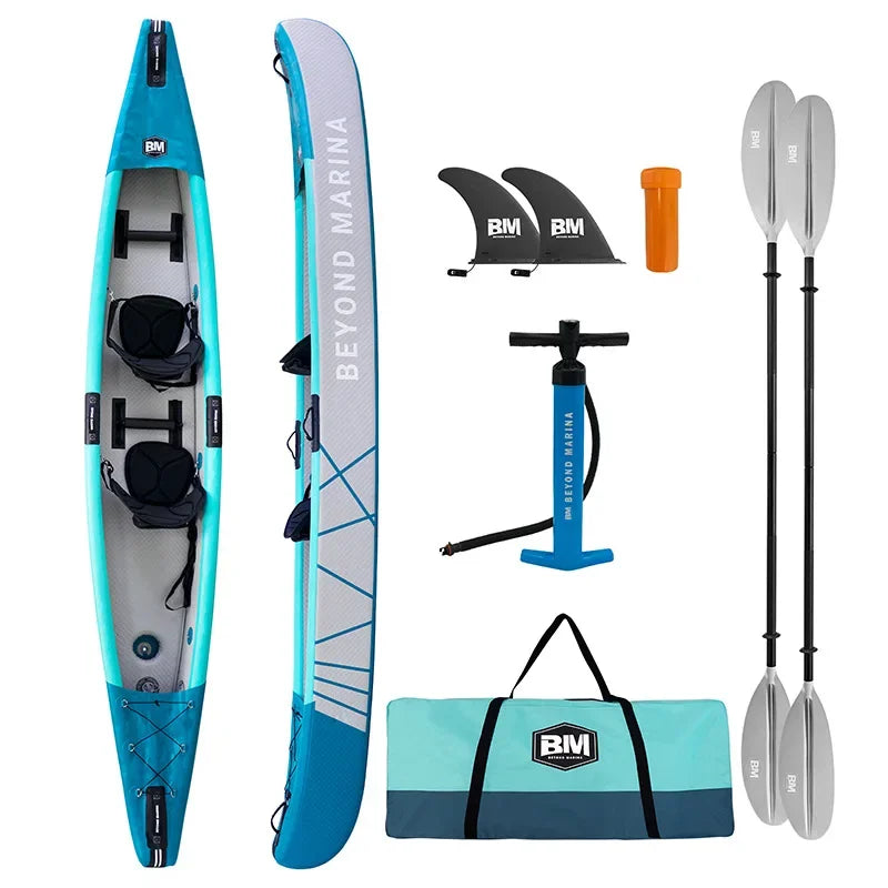 Double brushed Inflatable Rubber Kayak Boat