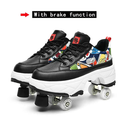 Cartoon Roller Sneakers (Heelys)