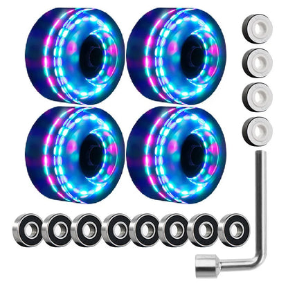 82A PU 58mmx32mm Luminous Outdoor Quad Wheels