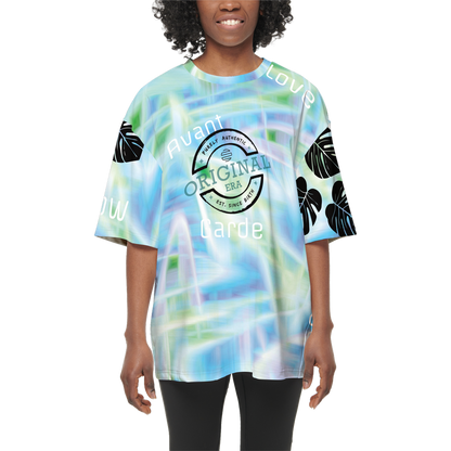 Women’s Avant-Garde Oversized Short-Sleeve T-Shirt-Heavyweight 225g