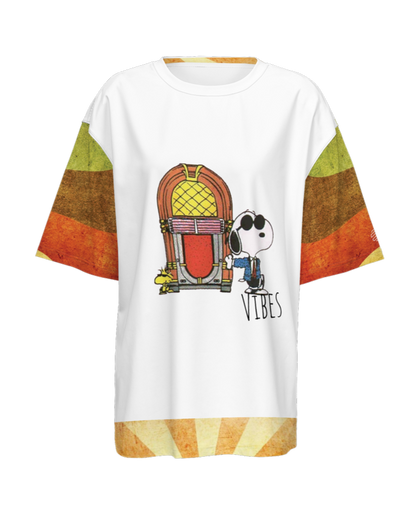 Original Era Women’s "Groovy Vibes" Oversized Short-Sleeve T-Shirt