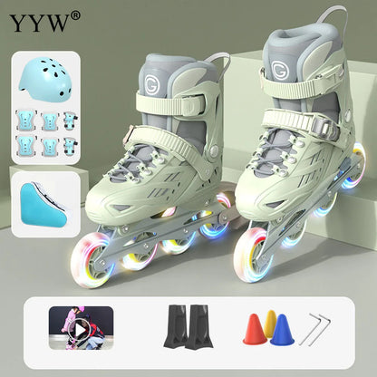 Outdoor 4 Wheels Free Style  Inline Roller Skates