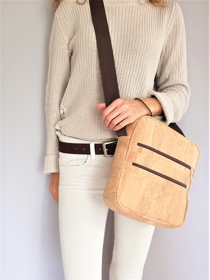 ENZO - Men Crossbody Cork Bag