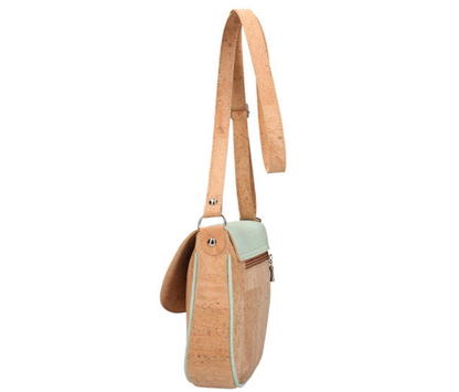 ANAISA - Cork Turquoise Shoulder Bag