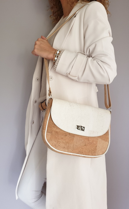 ANAISA - Cork Turquoise Shoulder Bag