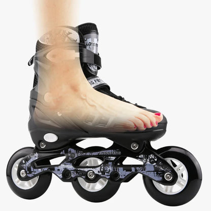 Professional Adjustable 3 Wheels Free Skate Inline Skates