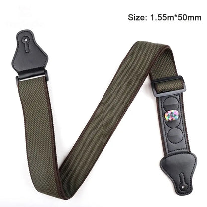 Adjustable Cotton Non Slip Guitar Strap