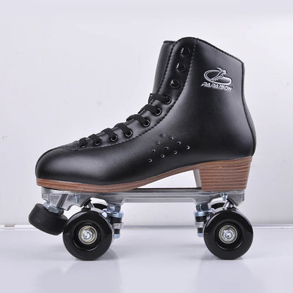 Colorful Solid Color Classic Boot Style Indoor/Outdoor Quad Roller Skates