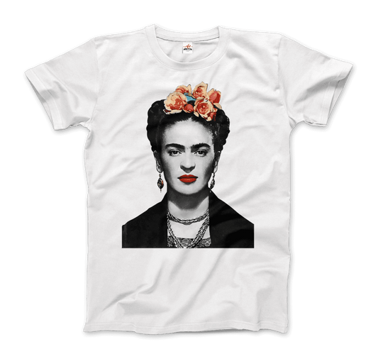 Frida Kahlo With Flowers Poster Artwork T-Shirt