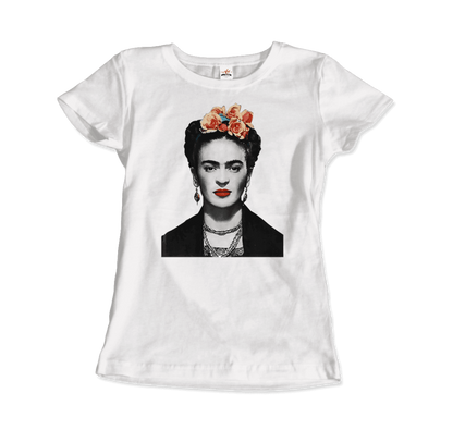 Frida Kahlo With Flowers Poster Artwork T-Shirt