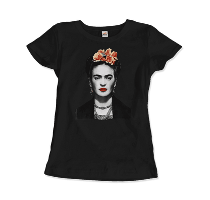 Frida Kahlo With Flowers Poster Artwork T-Shirt
