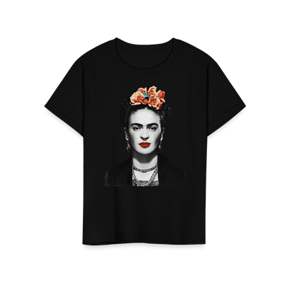 Frida Kahlo With Flowers Poster Artwork T-Shirt