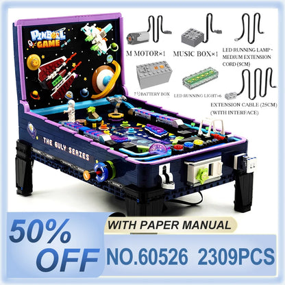 DIY Puzzle Assembly Building Block Bricks - Pinball Table Model
