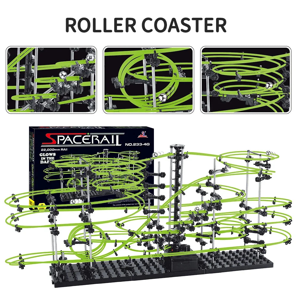 Spacerail Marble Run (Luminous Version)
