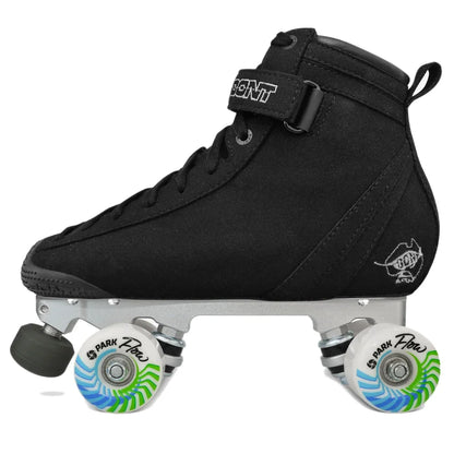 BONT Vegan ParkStar Black Quad Derby Roller Skates for Streets & Parks