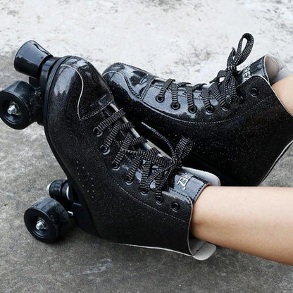 Kids Flashing Quad Dance Roller Skates with Flashing Wheels