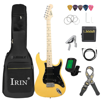IRIN 39 Inch 21 Frets Electric 6 String Guitar Set