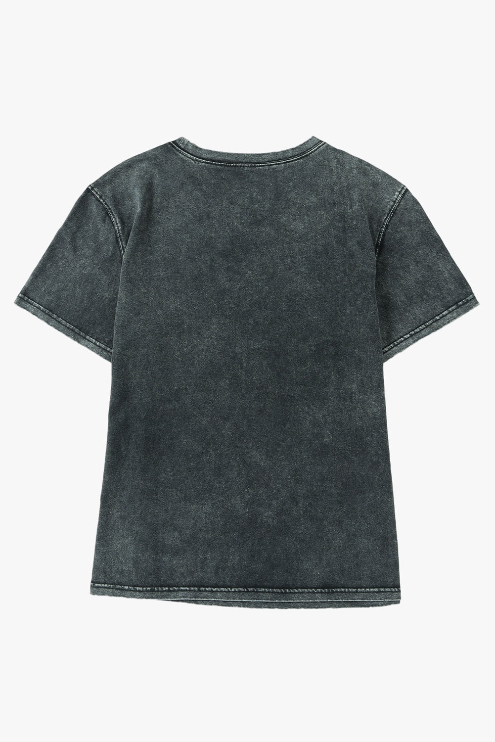 Black Pumpkin Floret Graphic Vintage Washed T-shirt