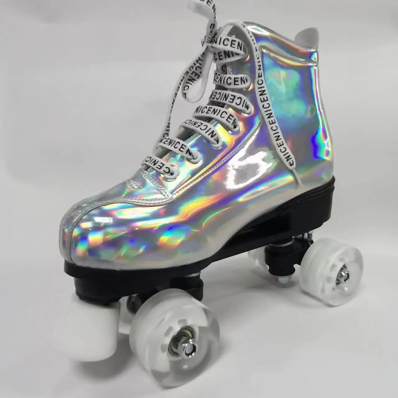 Retro PU Leather QUAD Roller Dance Skates