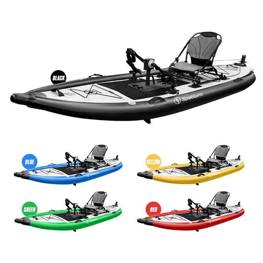 Spatium Portable Inflatable One-Person Pedal Kayak