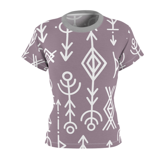 Artistic Women T-Shirt PALE ROSE - Minimal By QueenNoble