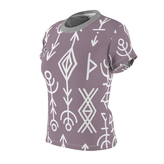 Artistic Women T-Shirt PALE ROSE - Minimal By QueenNoble