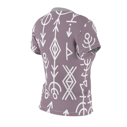 Artistic Women T-Shirt PALE ROSE - Minimal By QueenNoble
