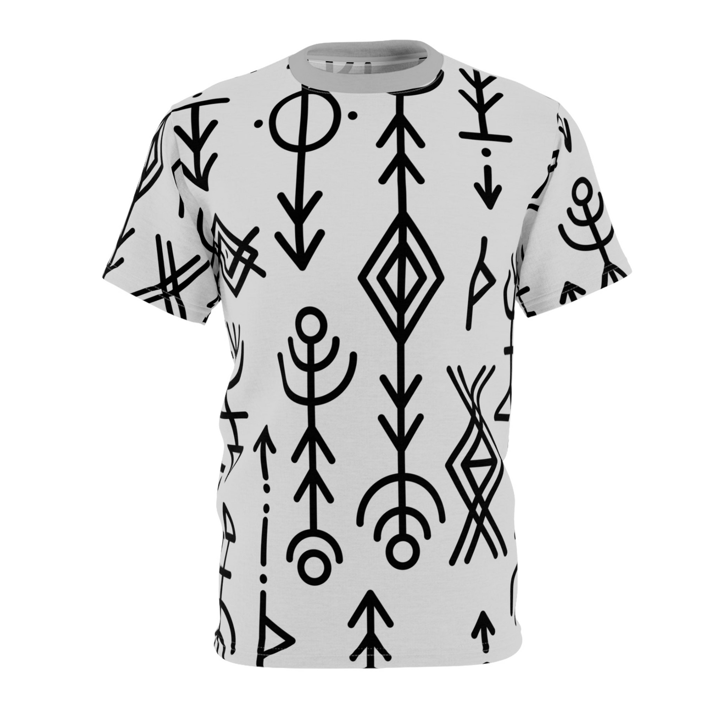 Artistic Unisex T-Shirt SYMBOLS 1 - Minimal By QueenNoble