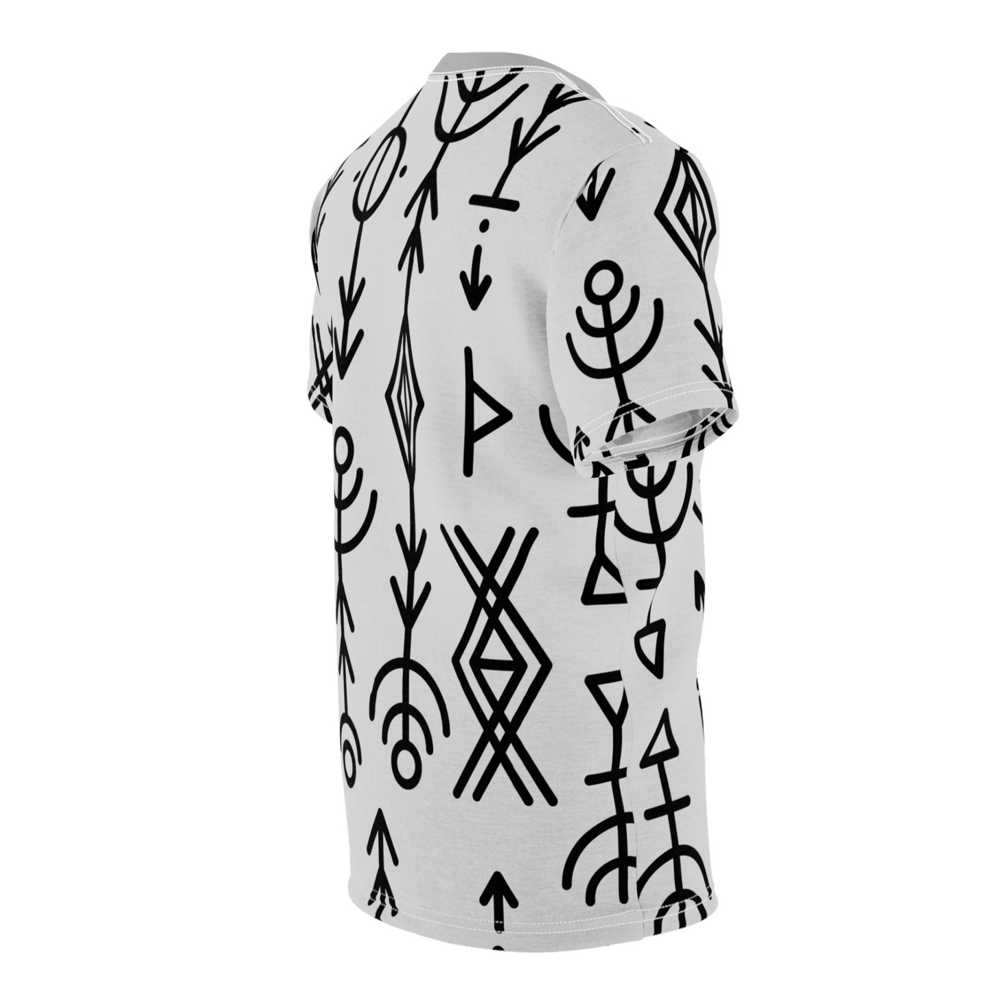 Artistic Unisex T-Shirt SYMBOLS 1 - Minimal By QueenNoble