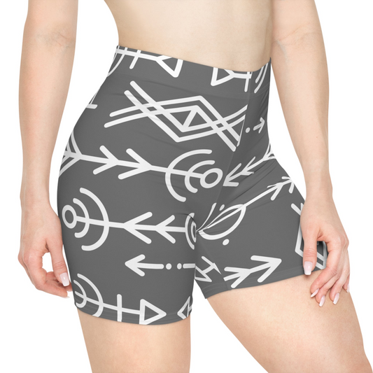 Elastic Premium Women's Biker Shorts GRAY | Minimal By QueenNoble