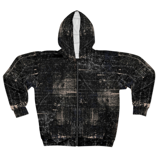 Unisex Zipped Fleece Jacket with Hoodie ALPHA from Minimal By QueenNoble