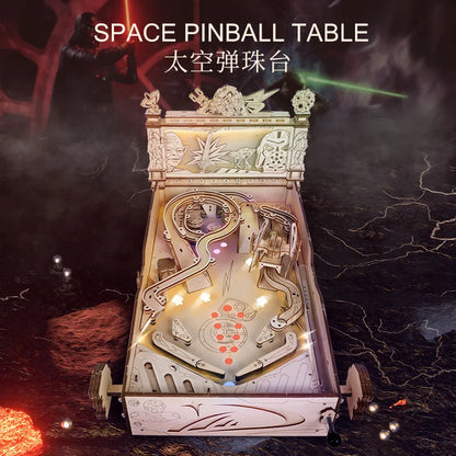 3D Wood Puzzle - Pinball Machine