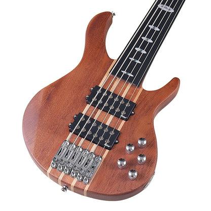 Fretless 6 String Electric Bass Guitar 43 Inch