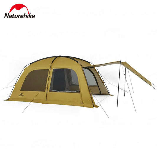 Naturehike Large 5-6 People 4 Seasons Camping Dome Tent with Extended Canopy