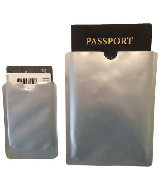 RFID Insert Sleeves (Set of 2) ~ use these inside our PortaPocket pockets for added safety