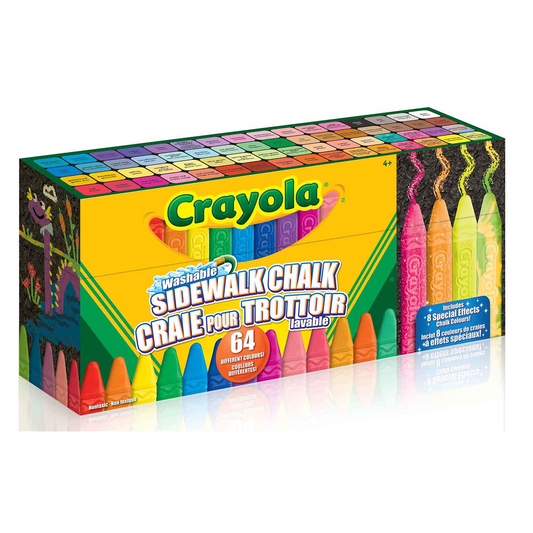 Crayola Washable Sidewalk Chalk - Ultimate 64 Pack