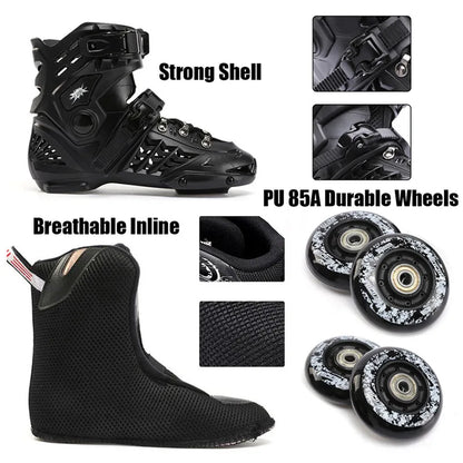 Unisex 4 Wheel Free Skate Inline Roller Blades