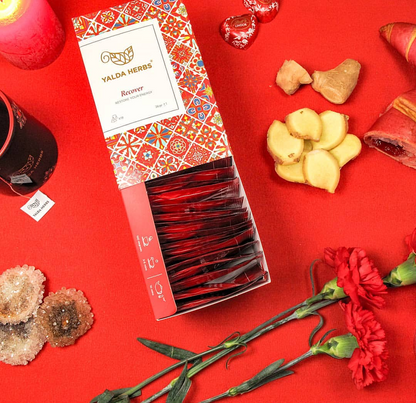Yalda Herbs Recover 18 Pyramid Tea bags Ginger Melange