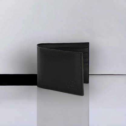 Apple Leather Stylish Classic Wallet - Black