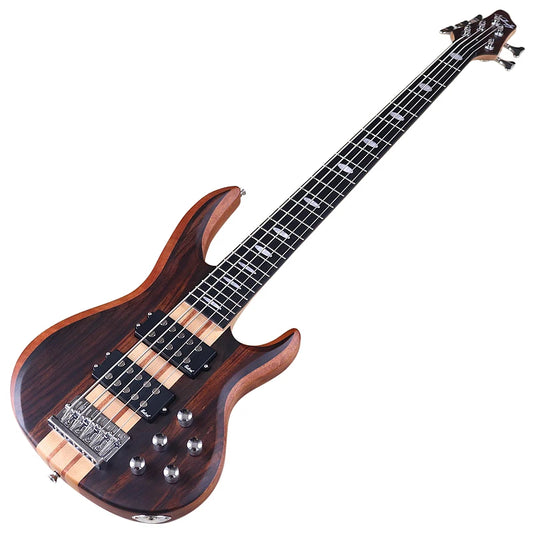 Active 5 String Electric Bass Guitar with Free Bag
