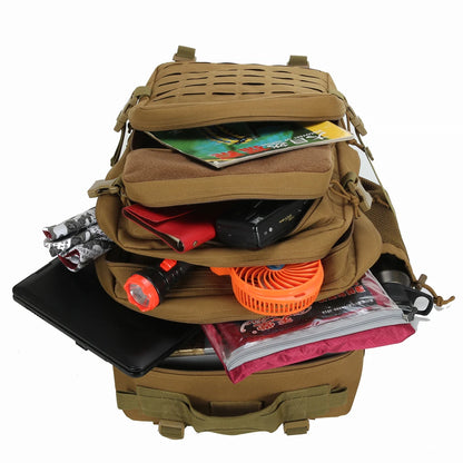 Outdoor Hiking Rucksack Backpack with Dual Cup Holder