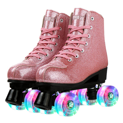 Polyurethane Flash Quad Roller Skates