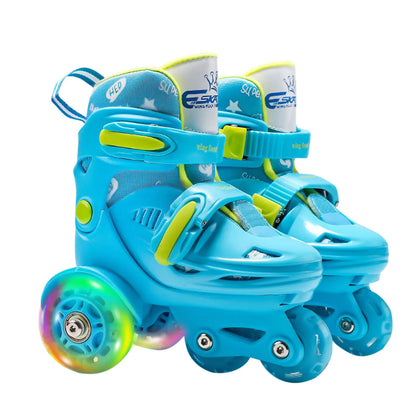 Childrens Adjustable High Plastic Skates - For Age 2-8