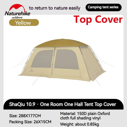 Naturehike Large 5-6 People 4 Seasons Camping Dome Tent with Extended Canopy